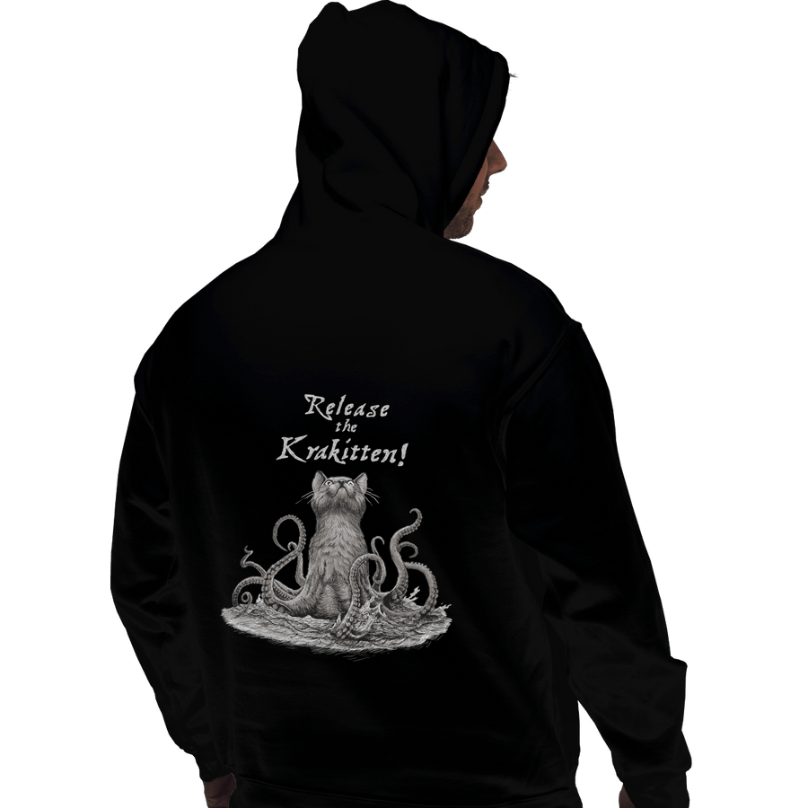 Shirts Pullover Hoodies, Unisex / Small / Black Release The Krakitten