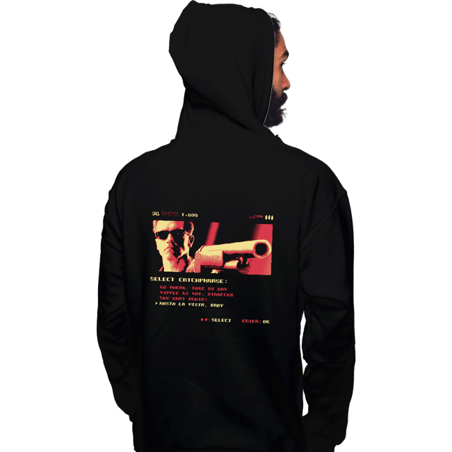 Shirts Pullover Hoodies, Unisex / Small / Black Hasta La Vista