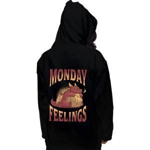 Daily_Deal_Shirts Pullover Hoodies, Unisex / Small / Black Monday Feelings