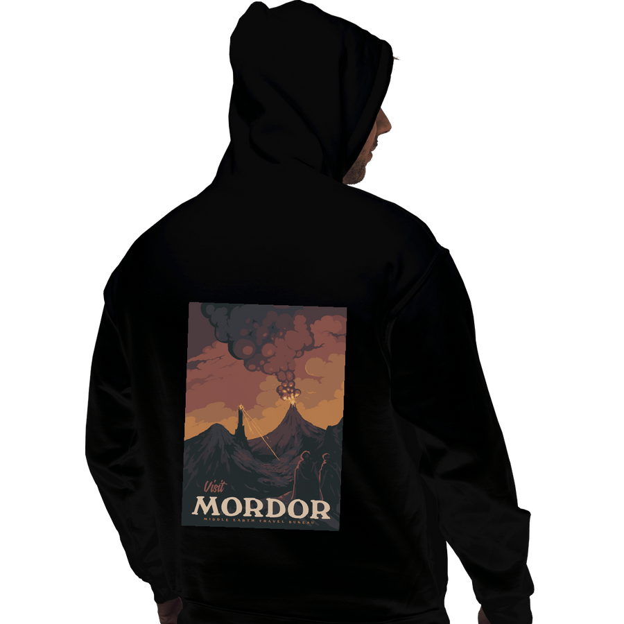 Shirts Pullover Hoodies, Unisex / Small / Black Visit Mordor