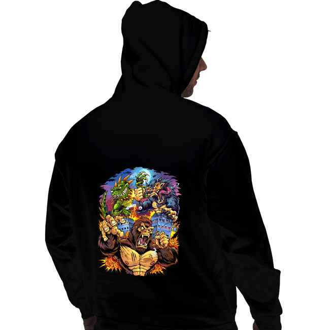 Daily_Deal_Shirts Pullover Hoodies, Unisex / Small / Black Rampage Arcade Tribute