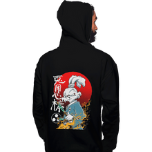 Load image into Gallery viewer, Shirts Pullover Hoodies, Unisex / Small / Black Fighter Rabbit
