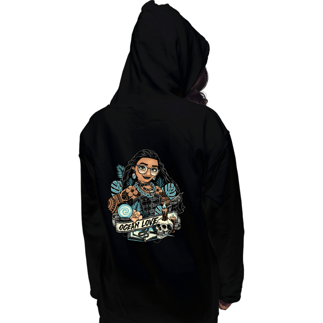 Daily_Deal_Shirts Pullover Hoodies, Unisex / Small / Black Rocker Moana