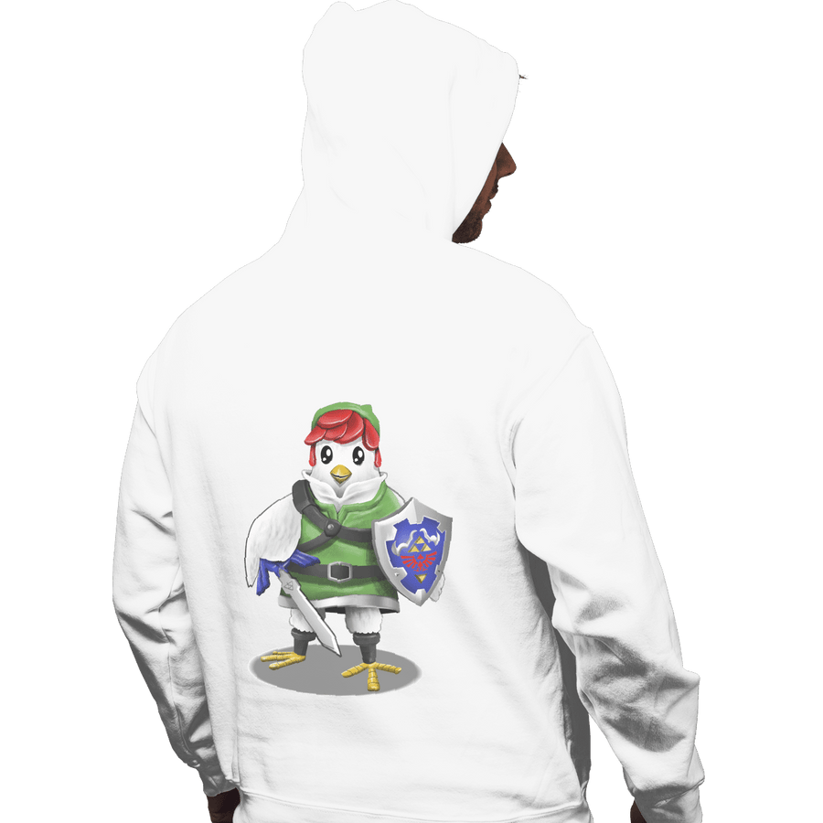 Shirts Pullover Hoodies, Unisex / Small / White Hyrule Chicken