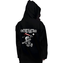 Load image into Gallery viewer, Daily_Deal_Shirts Pullover Hoodies, Unisex / Small / Black The Dark Side Of Life
