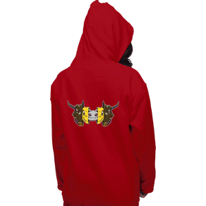 Daily_Deal_Shirts Pullover Hoodies, Unisex / Small / Red Digital Courage