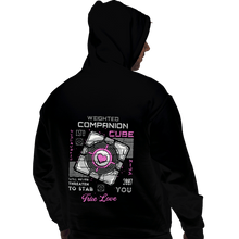 Load image into Gallery viewer, Secret_Shirts Pullover Hoodies, Unisex / Small / Black Companion Cube
