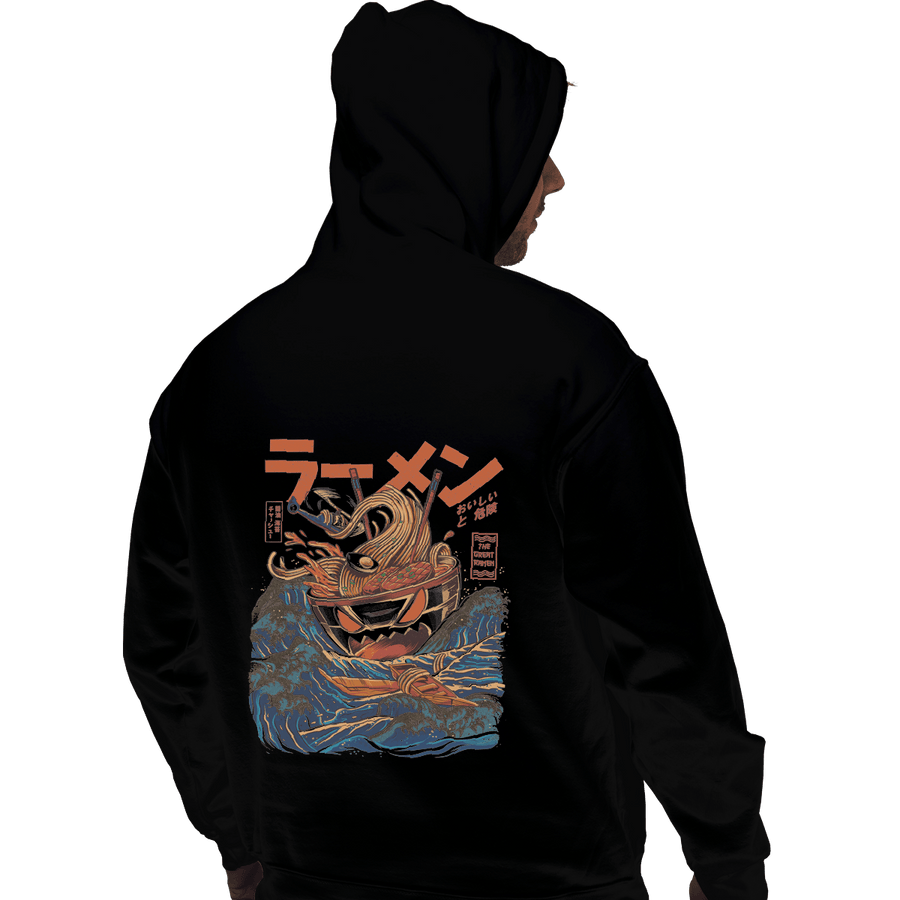 Shirts Pullover Hoodies, Unisex / Small / Black Great Ramen off Kanagawa