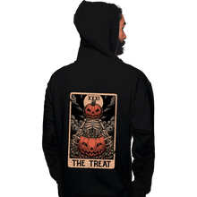 Load image into Gallery viewer, Daily_Deal_Shirts Pullover Hoodies, Unisex / Small / Black Halloween Tarot Treat
