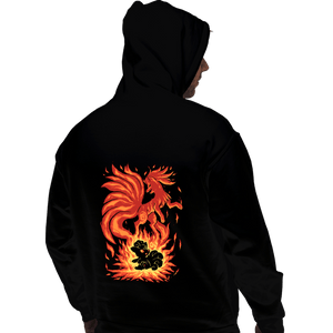 Shirts Pullover Hoodies, Unisex / Small / Black The Flame Tailed Fox Within