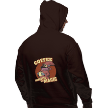 Load image into Gallery viewer, Shirts Zippered Hoodies, Unisex / Small / Dark Chocolate Coffee Improves My Magic
