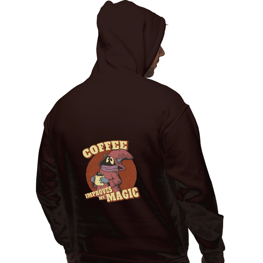 Shirts Zippered Hoodies, Unisex / Small / Dark Chocolate Coffee Improves My Magic