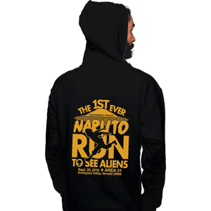 Shirts Pullover Hoodies, Unisex / Small / Black Naruto Run For Aliens