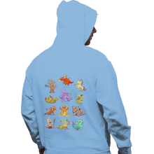 Load image into Gallery viewer, Shirts Pullover Hoodies, Unisex / Small / Royal Blue Diapers &amp; Dragons
