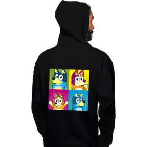 Daily_Deal_Shirts Pullover Hoodies, Unisex / Small / Black Pop Dogs