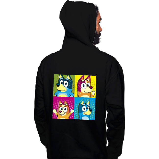 Daily_Deal_Shirts Pullover Hoodies, Unisex / Small / Black Pop Dogs