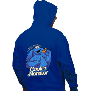 Daily_Deal_Shirts Pullover Hoodies, Unisex / Small / Royal Blue Cookie Monster Doll