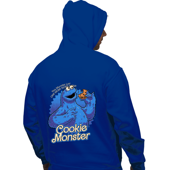 Daily_Deal_Shirts Pullover Hoodies, Unisex / Small / Royal Blue Cookie Monster Doll