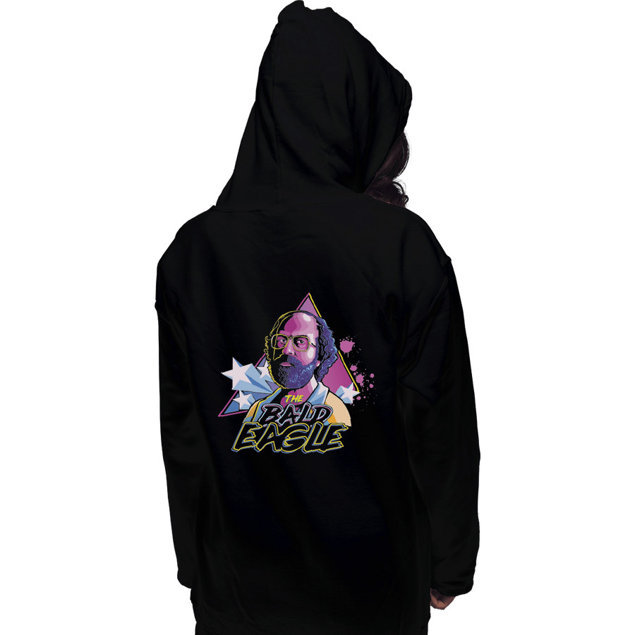 Shirts Pullover Hoodies, Unisex / Small / Black The Bald Eagle