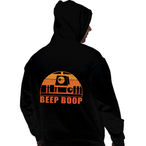 Daily_Deal_Shirts Pullover Hoodies, Unisex / Small / Black Vintage Beep Boop