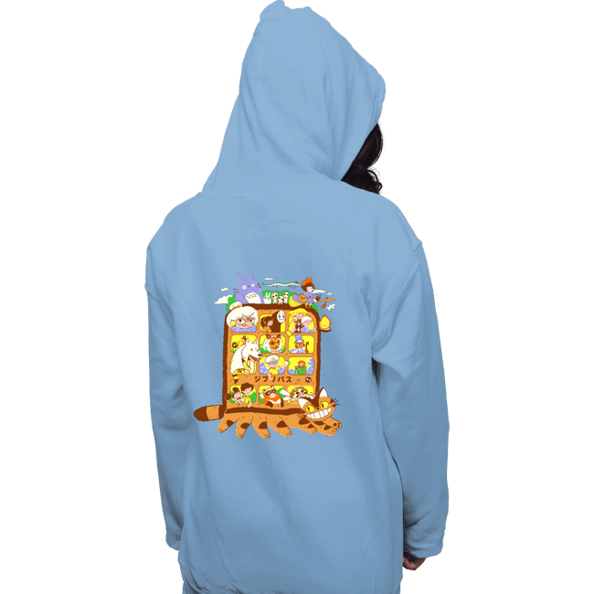 Daily_Deal_Shirts Pullover Hoodies, Unisex / Small / Royal Blue Anime Bus