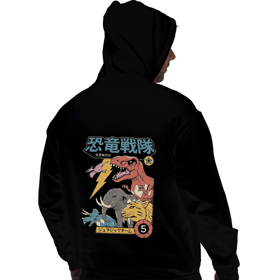 Shirts Pullover Hoodies, Unisex / Small / Black DIno Sentai