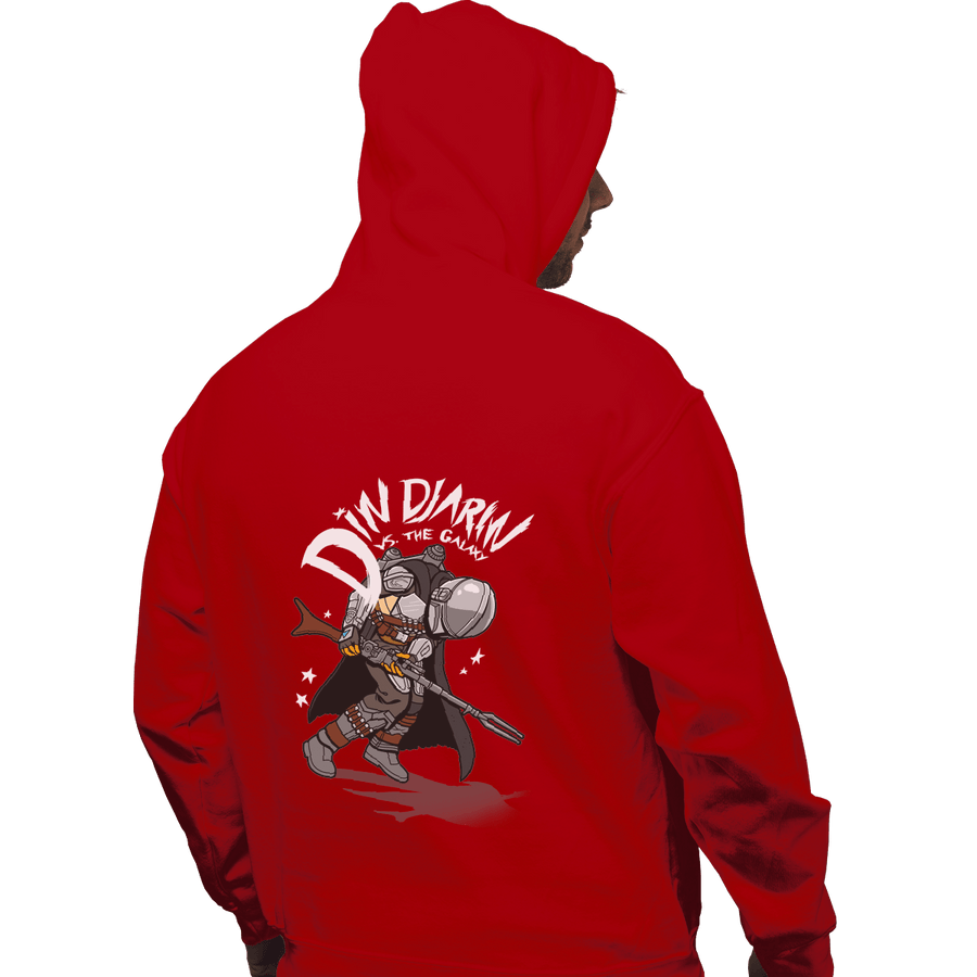Shirts Zippered Hoodies, Unisex / Small / Red Mando Vs The Galaxy