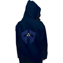 Load image into Gallery viewer, Shirts Pullover Hoodies, Unisex / Small / Navy Triforce Labyrinth
