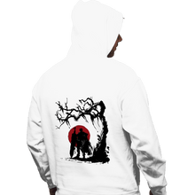 Load image into Gallery viewer, Shirts Pullover Hoodies, Unisex / Small / White Black Swordsman Under The Sun
