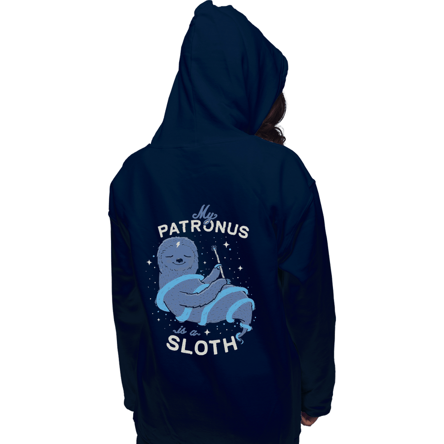 Shirts Pullover Hoodies, Unisex / Small / Navy Sloth Patronus