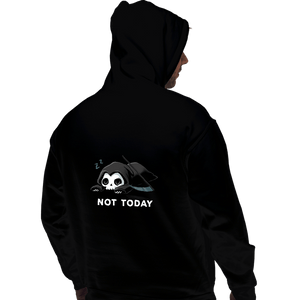 Shirts Pullover Hoodies, Unisex / Small / Black Not Today Death