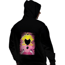 Load image into Gallery viewer, Shirts Pullover Hoodies, Unisex / Small / Black Peach Glitch
