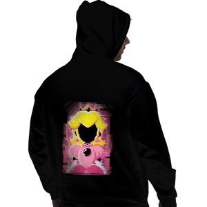 Shirts Pullover Hoodies, Unisex / Small / Black Peach Glitch