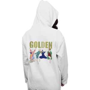 Daily_Deal_Shirts Pullover Hoodies, Unisex / Small / White Golden