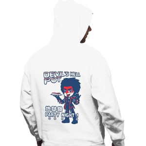 Shirts Pullover Hoodies, Unisex / Small / White Devil Hell Pot
