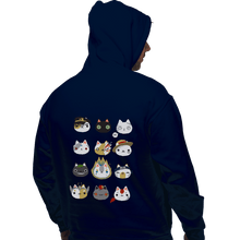 Load image into Gallery viewer, Shirts Pullover Hoodies, Unisex / Small / Navy Cosplay Cats
