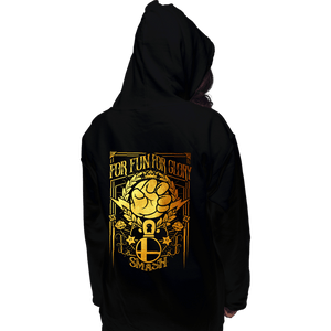 Daily_Deal_Shirts Pullover Hoodies, Unisex / Small / Black Smash Foil Crest