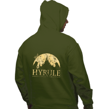 Load image into Gallery viewer, Shirts Pullover Hoodies, Unisex / Small / Military Green Hyrule Tourist
