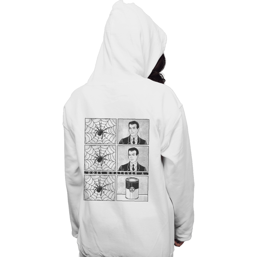 Shirts Pullover Hoodies, Unisex / Small / White Whatever a Spider Can