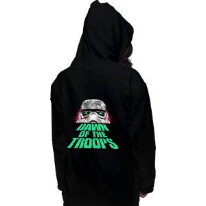 Daily_Deal_Shirts Pullover Hoodies, Unisex / Small / Black Dawn Of The Troops