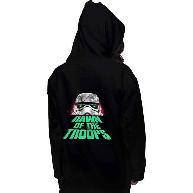 Daily_Deal_Shirts Pullover Hoodies, Unisex / Small / Black Dawn Of The Troops