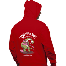 Load image into Gallery viewer, Shirts Pullover Hoodies, Unisex / Small / Red Last Dinosaur Vs The World
