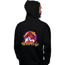 Load image into Gallery viewer, Daily_Deal_Shirts Pullover Hoodies, Unisex / Small / Black It&#39;s A Trip!
