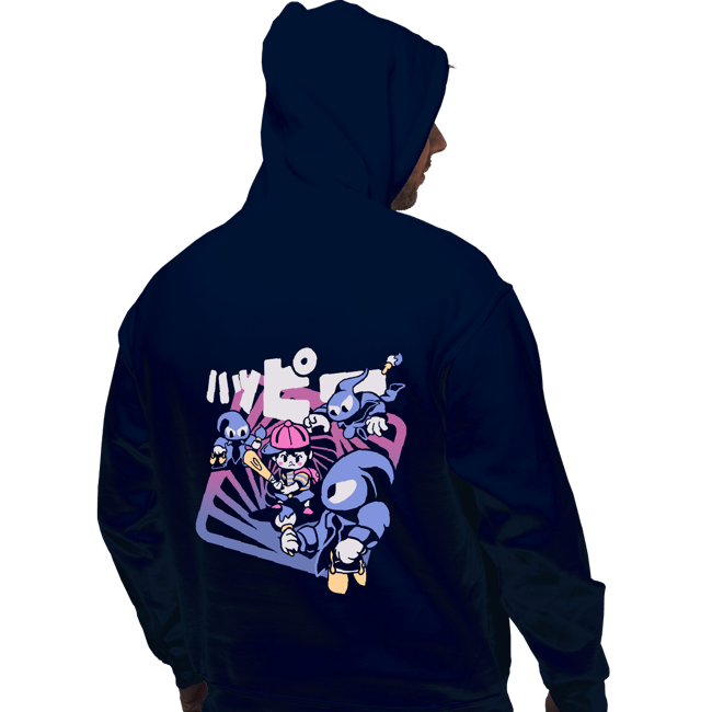 Secret_Shirts Pullover Hoodies, Unisex / Small / Navy Happy Attack