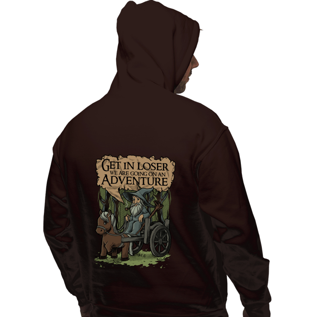 Daily_Deal_Shirts Pullover Hoodies, Unisex / Small / Dark Chocolate Middle Earth Adventure