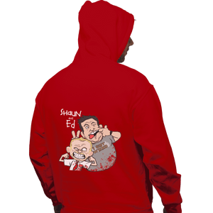 Shirts Zippered Hoodies, Unisex / Small / Red Shaun And Ed