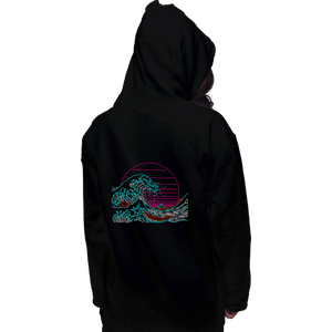 Shirts Pullover Hoodies, Unisex / Small / Black Great Neon Wave