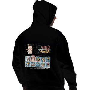 Shirts Zippered Hoodies, Unisex / Small / Black Fantasy Fighter