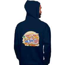 Load image into Gallery viewer, Shirts Zippered Hoodies, Unisex / Small / Navy Ramen Cart
