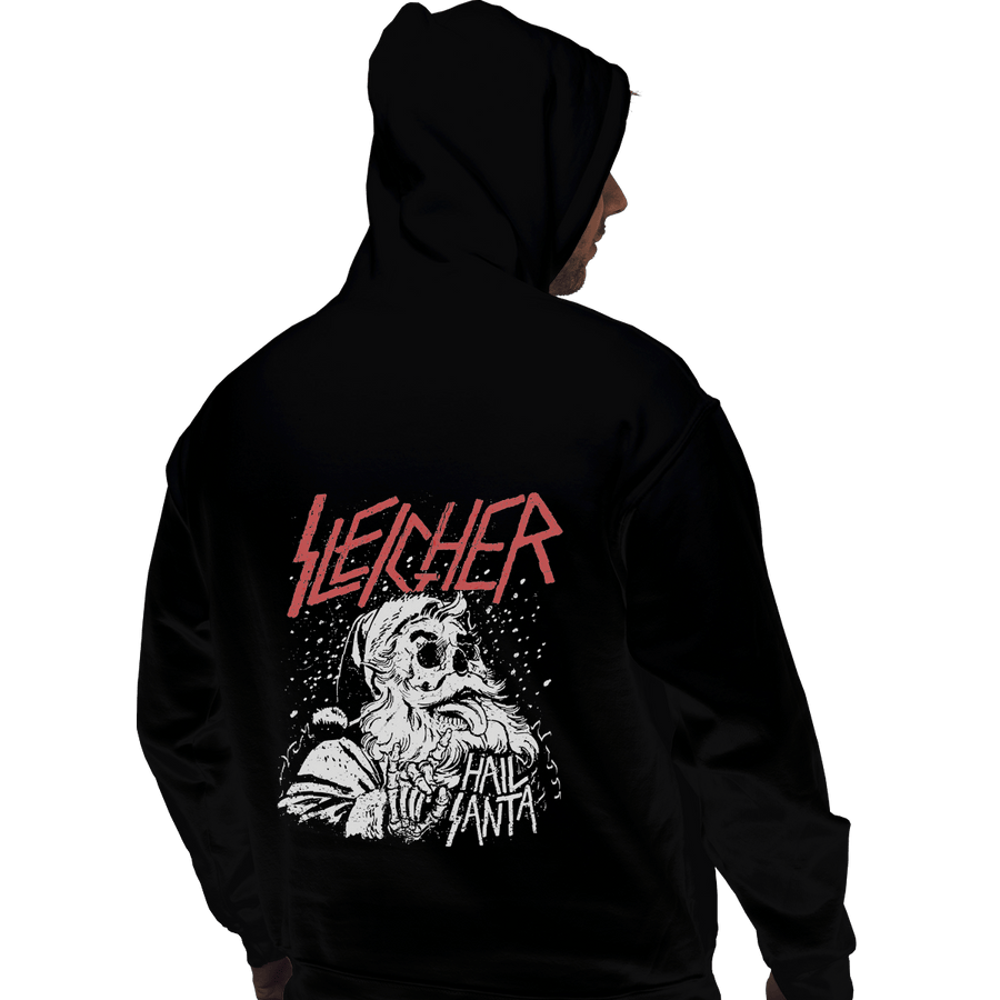 Shirts Pullover Hoodies, Unisex / Small / Black Sleigher